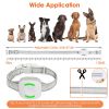 IP67 Waterproof Electric Dog Training Collar Rechargeable Dog Receiver with Light Beep Vibration Shock Fit for All Dogs 10-150LBS