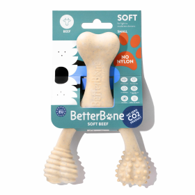 Betterbone Soft Beef Dog Chew Toy (size: small)