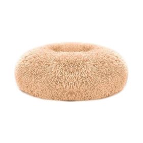 Soft Warm Puppy Cat Bed Dog Cozy Nest for S/M Dog (Color: Apricot Yellow)